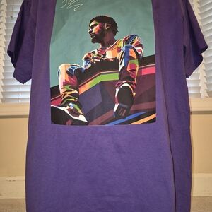 Purple Graphic Men's Shirt
